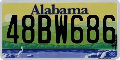 AL license plate 48BW686