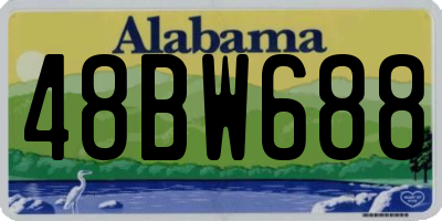 AL license plate 48BW688