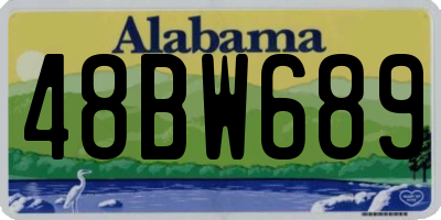AL license plate 48BW689