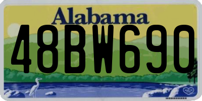 AL license plate 48BW690