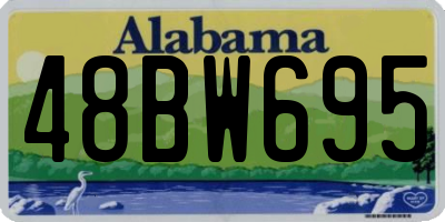 AL license plate 48BW695