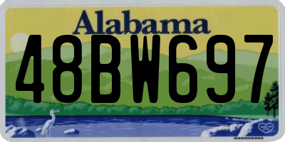 AL license plate 48BW697