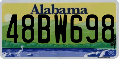 AL license plate 48BW698