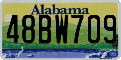 AL license plate 48BW709