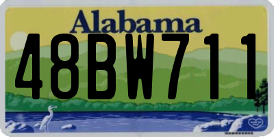 AL license plate 48BW711
