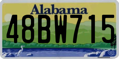 AL license plate 48BW715