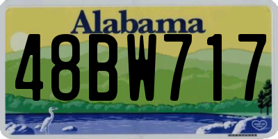 AL license plate 48BW717