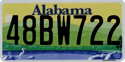 AL license plate 48BW722