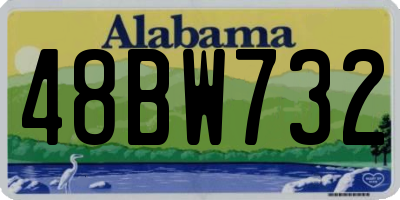 AL license plate 48BW732