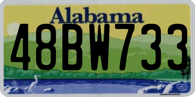 AL license plate 48BW733