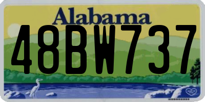 AL license plate 48BW737