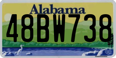 AL license plate 48BW738