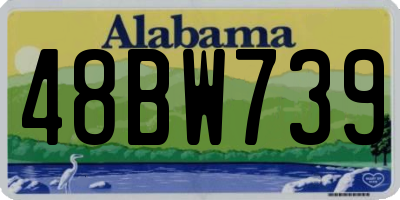 AL license plate 48BW739
