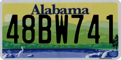 AL license plate 48BW741