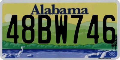 AL license plate 48BW746