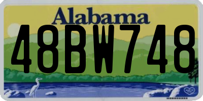AL license plate 48BW748