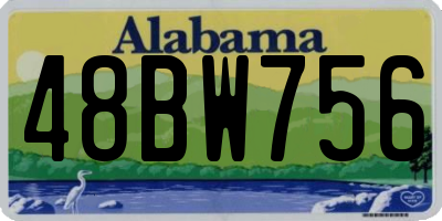 AL license plate 48BW756
