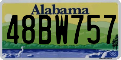 AL license plate 48BW757
