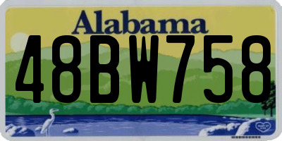 AL license plate 48BW758