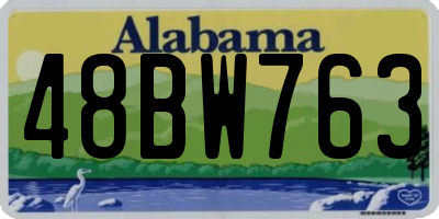 AL license plate 48BW763