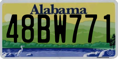 AL license plate 48BW771