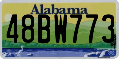 AL license plate 48BW773