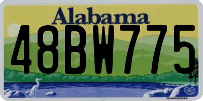 AL license plate 48BW775