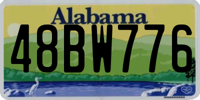 AL license plate 48BW776