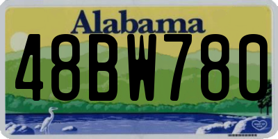 AL license plate 48BW780