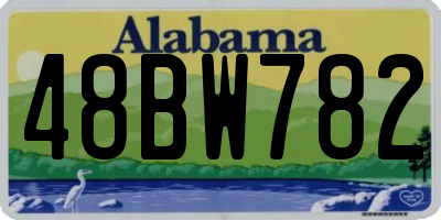 AL license plate 48BW782