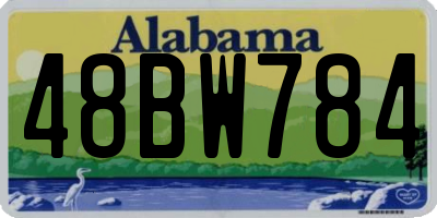 AL license plate 48BW784