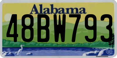 AL license plate 48BW793