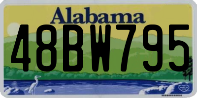 AL license plate 48BW795