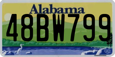 AL license plate 48BW799