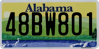 AL license plate 48BW801