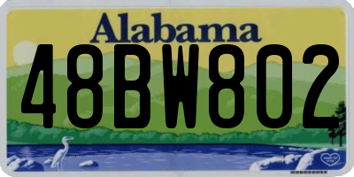 AL license plate 48BW802