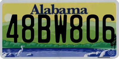 AL license plate 48BW806