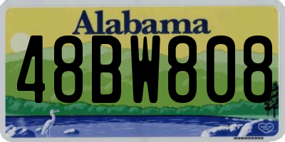 AL license plate 48BW808