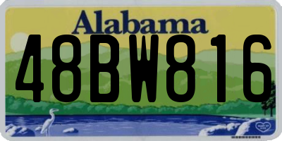 AL license plate 48BW816