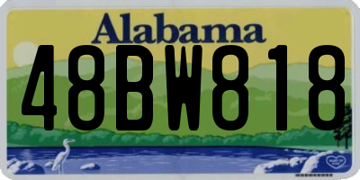 AL license plate 48BW818
