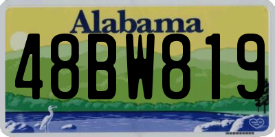 AL license plate 48BW819