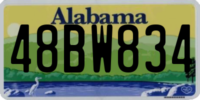 AL license plate 48BW834