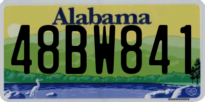 AL license plate 48BW841