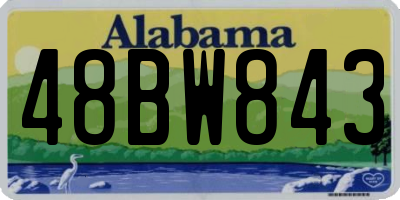 AL license plate 48BW843