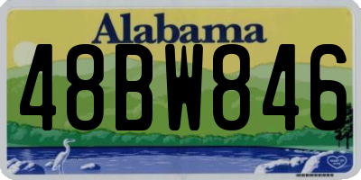 AL license plate 48BW846