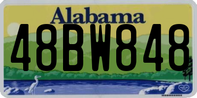 AL license plate 48BW848