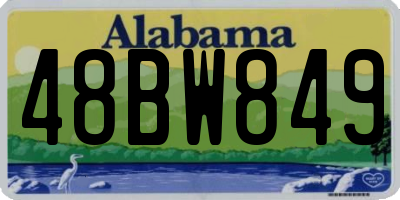 AL license plate 48BW849