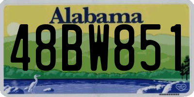 AL license plate 48BW851