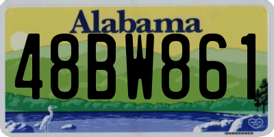 AL license plate 48BW861