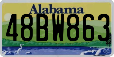 AL license plate 48BW863